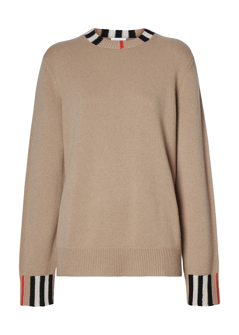 Burberry icon best sale stripe sweatshirt