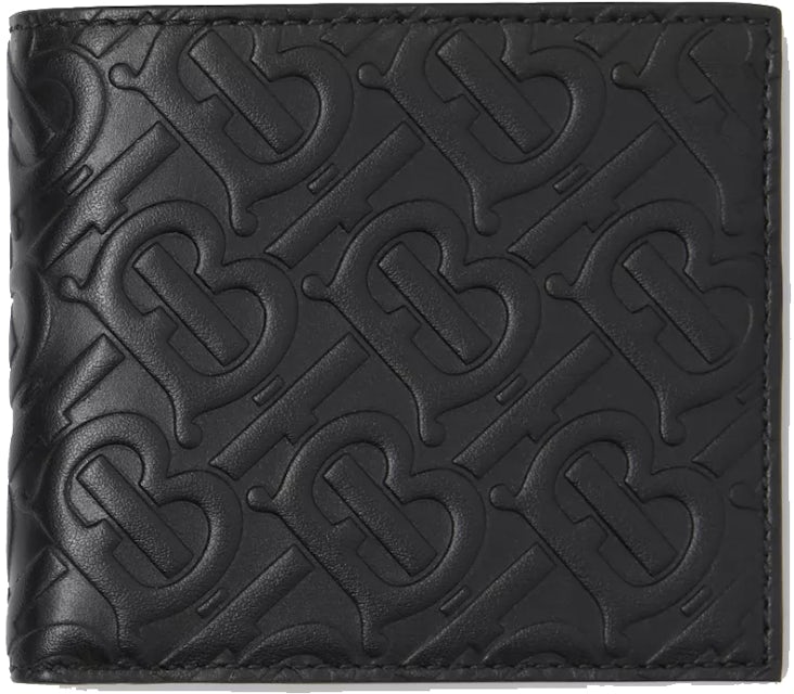Burberry Vintage Check International Bifold Wallet 8 Slot Black
