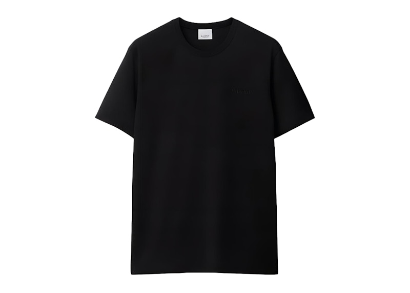 Burberry Jensen Embroidery Logo Cotton T-shirt Black Men's - FW25 - US