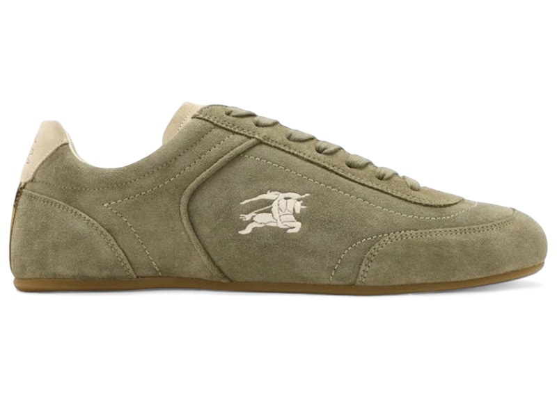 Men's Burberry Knight Runner Sneakers in Airforce Green/Tawny