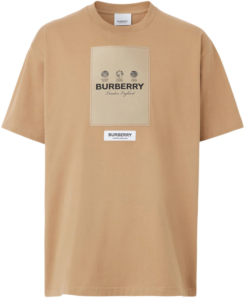 T-shirt Burberry Camel size XL International in Cotton - 31490157