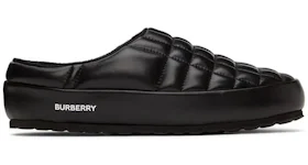 Burberry Leather Quilted Slipper Black