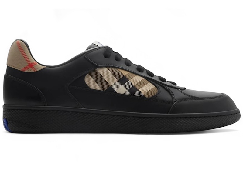 【BURBERRY】ブラック＆ベージュ Check Terrace スニーカー Check Terrace Sneakers in Black - Men | Burberry® Official