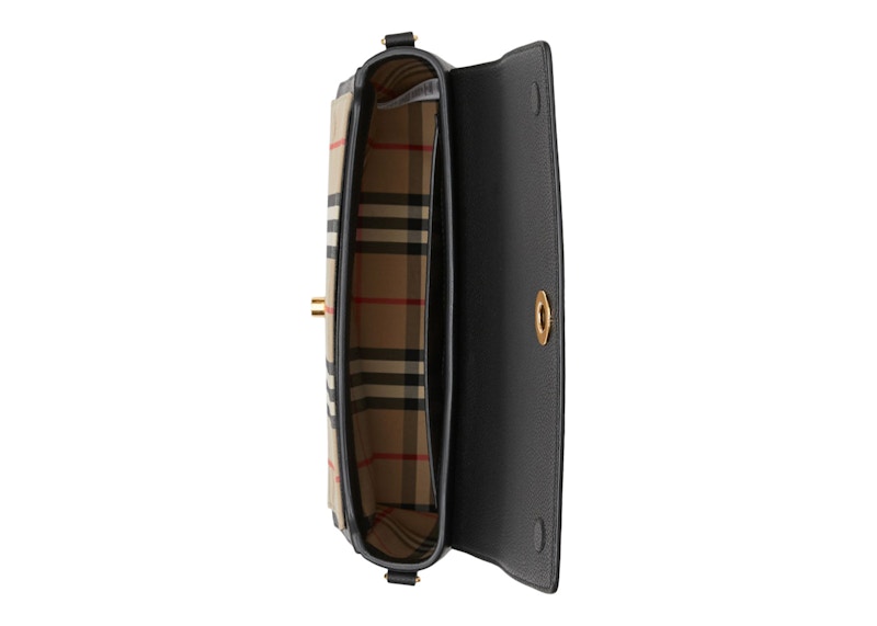 Burberry small vintage check online and leather crossbody bag