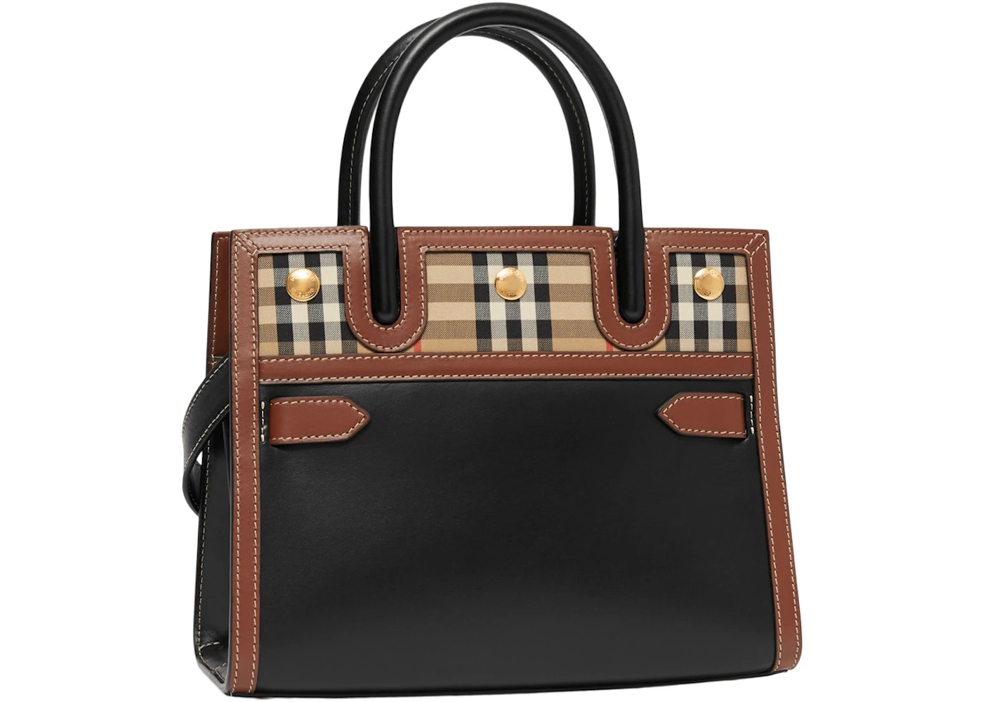 Burberry mini vintage check two handle title bag Clearance