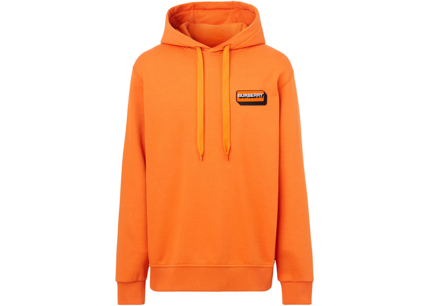 Burberry Logo Applique Cotton Hoodie Dark Orange/Orange - SS22 - US