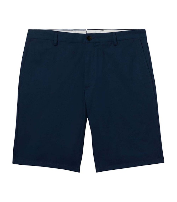Pre-owned Burberry Logo Chino Shorts Ink Blue