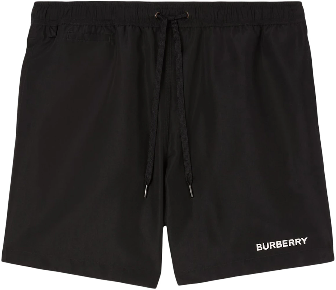 Burberry Logo Detail Swim Shorts Black/White Men's - SS22 - US
