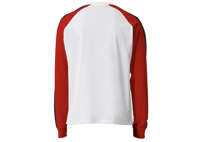 Burberry Logo Embroidered Colour Block Sweatshirt White Red Blue