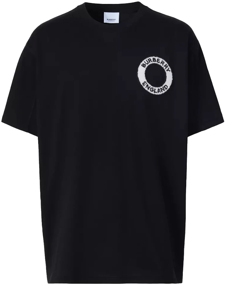 Burberry Logo Graphic Cotton Oversized T-shirt Black Men's - FW22 - US