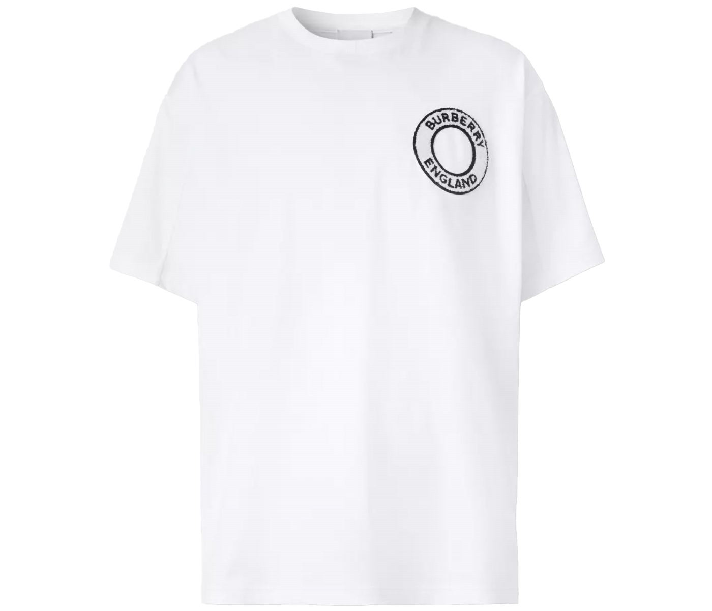 Burberry Logo Print Cotton Oversized T-shirt Black/White