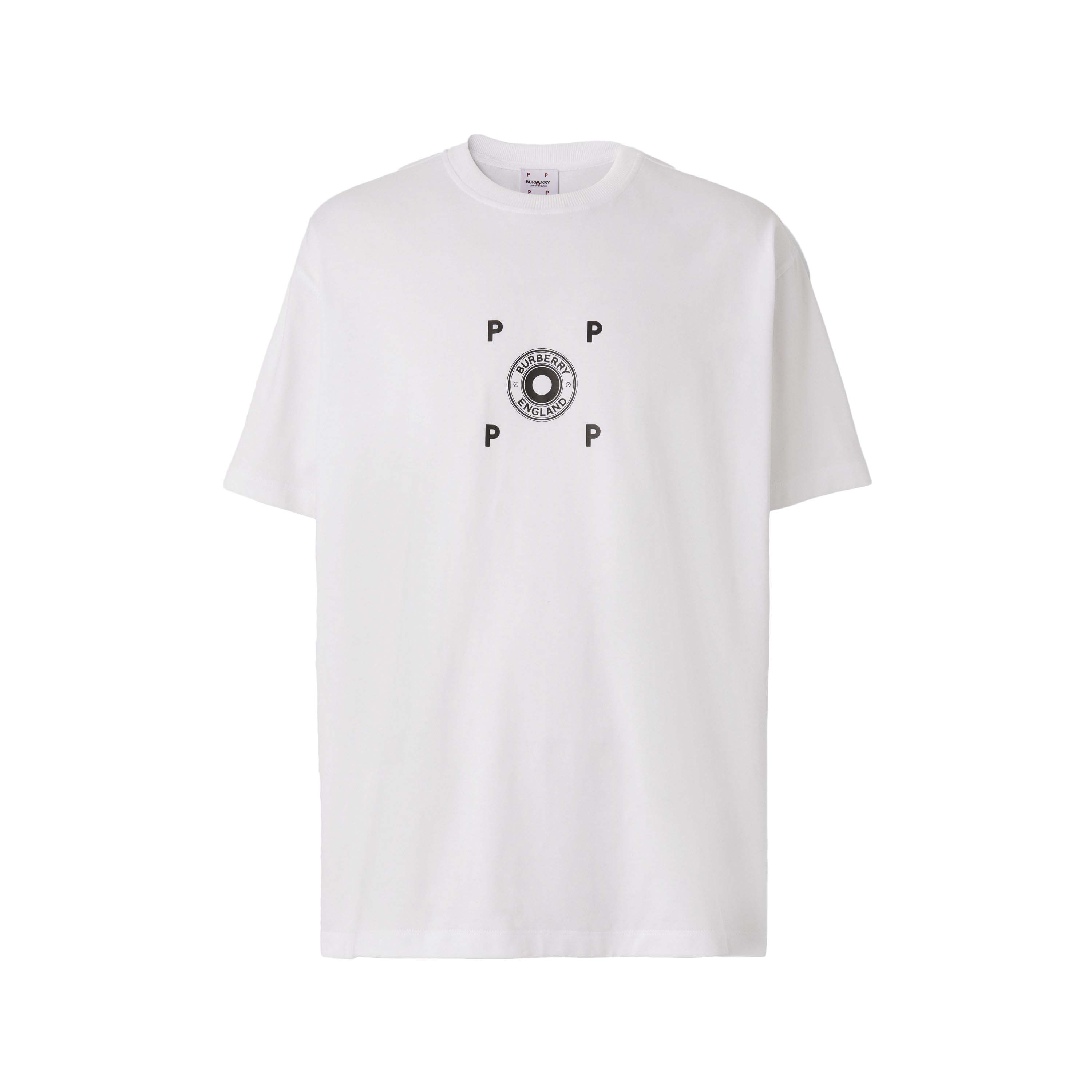 Burberry Logo Graphic Cotton T-shirt White Men's - US