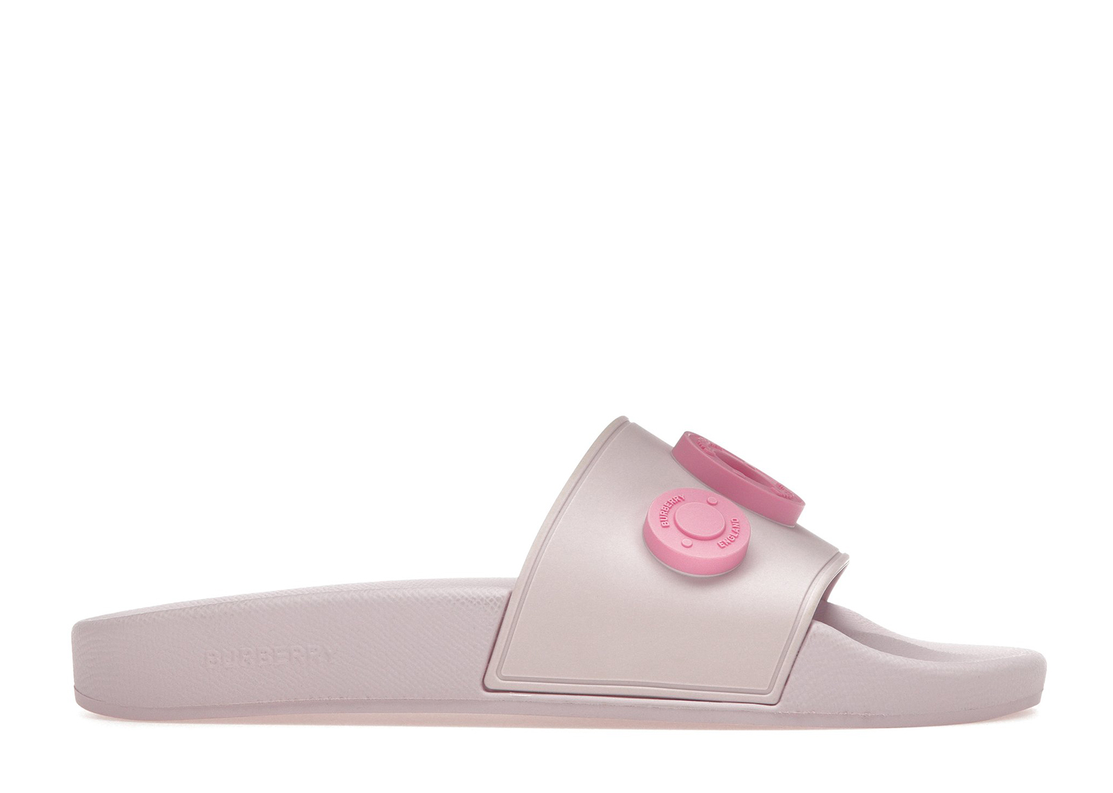 Burberry Logo Graphic Rubber Slide Pale Candy Pink (Women's)