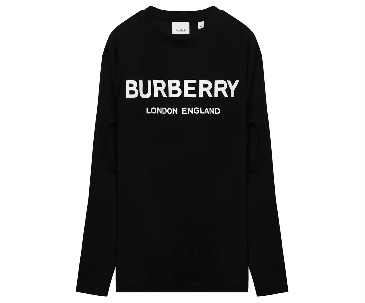 Burberry Logo Oversized Longsleeve Black - SS21 - US