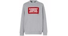 Sweatshirt Burberry Logo-Aufnäher Baumwolle grau