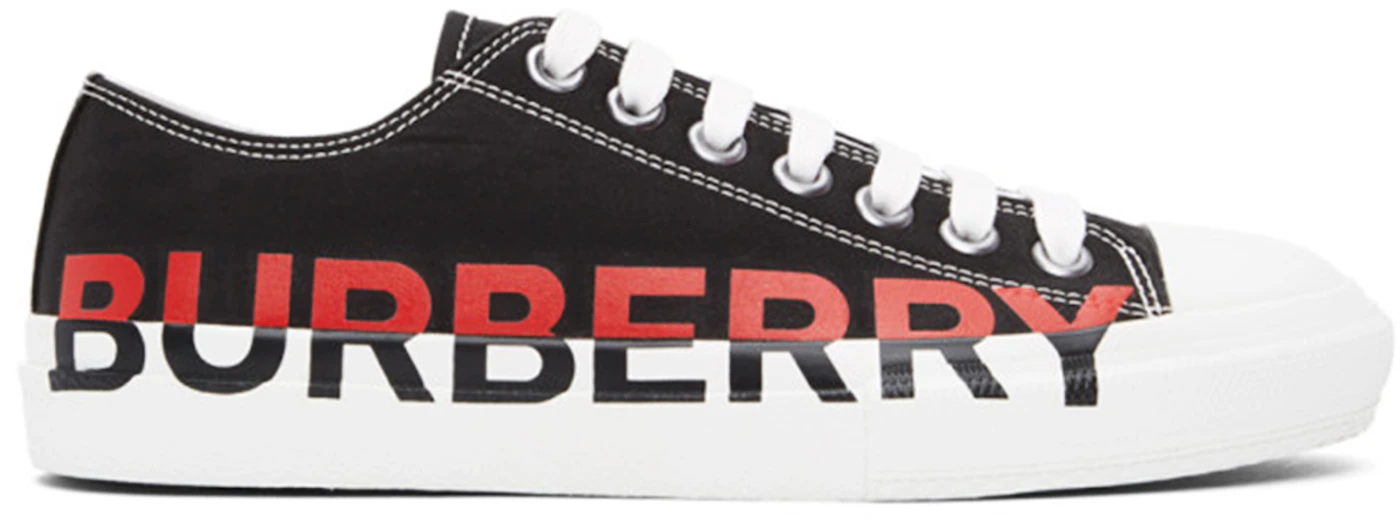 Burberry Logo Print Cotton Black Red White - 8031401 - US