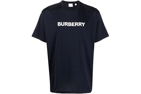 Burberry Logo Print Cotton Oversized T-Shirt Black/Blue/White
