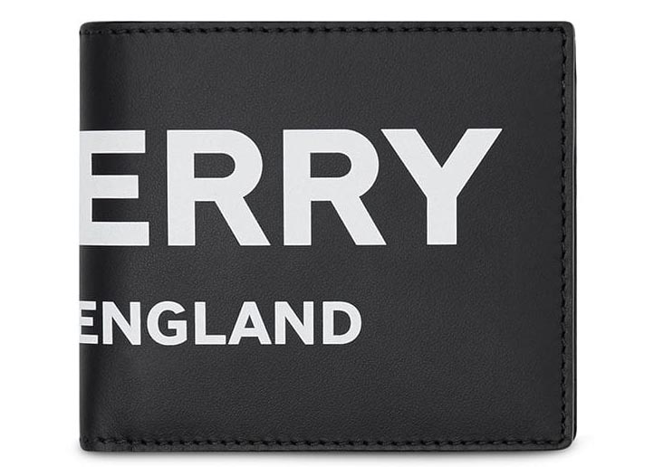 burberry logo print wallet