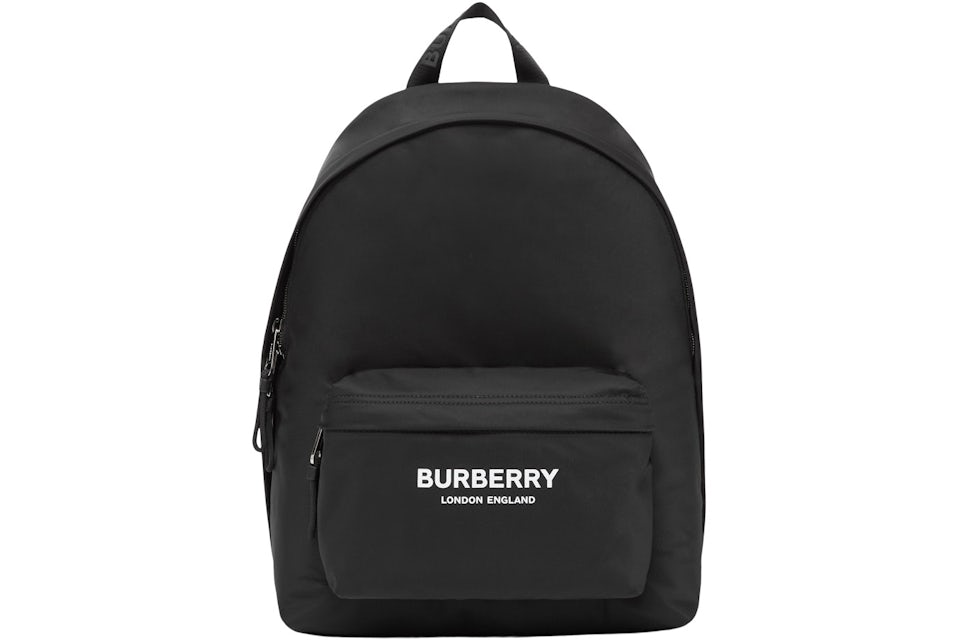 Burberry Black Logo Print Nylon Cannon Bum Bag Burberry
