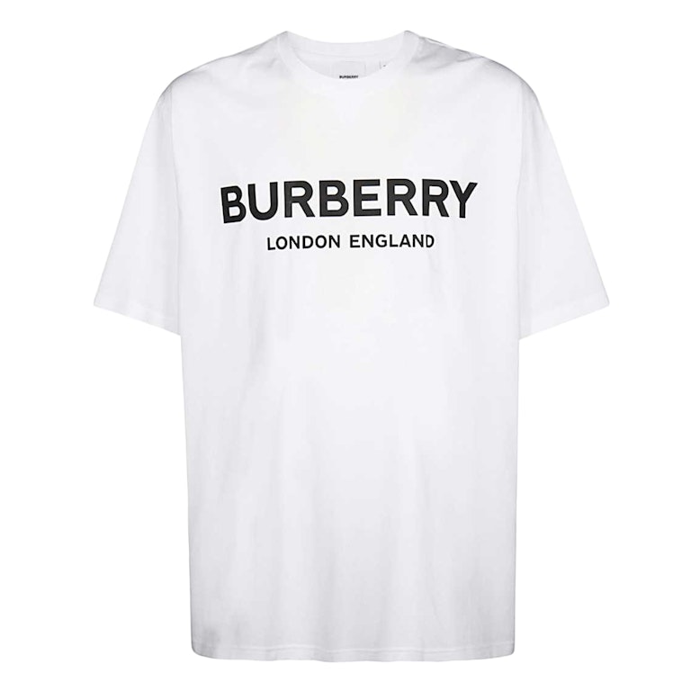 Pre-owned Burberry Logo Print Ss22 T-shirt White