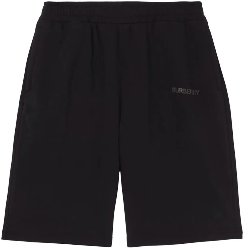 Burberry Logo Print Stretch Cotton Shorts Black Men's - SS22 - US
