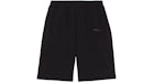 Burberry Logo Print Stretch Cotton Shorts Black
