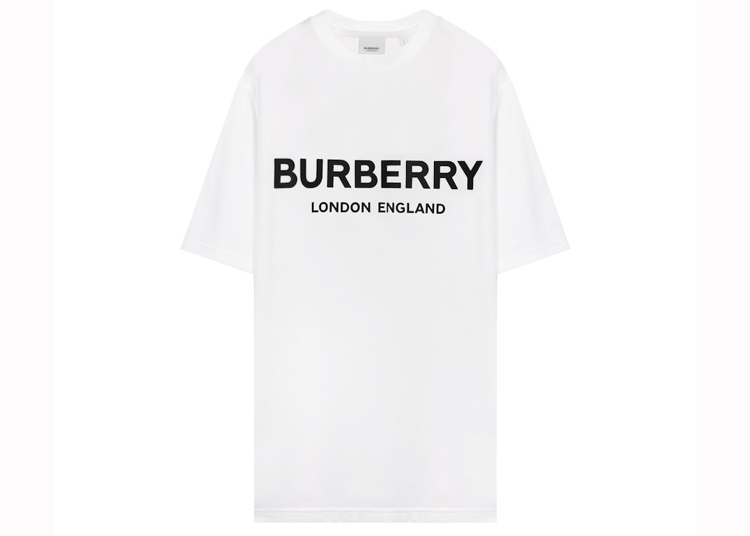 Pre-owned Burberry Logo Print T-shirt White