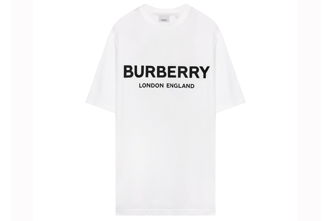 Pre-owned Burberry Logo Print T-shirt White