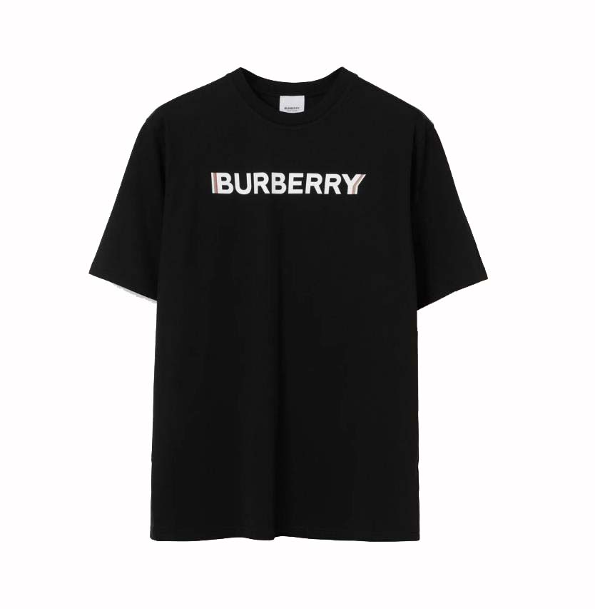 Burberry Logo Print T-shirt Black/White Men's - US