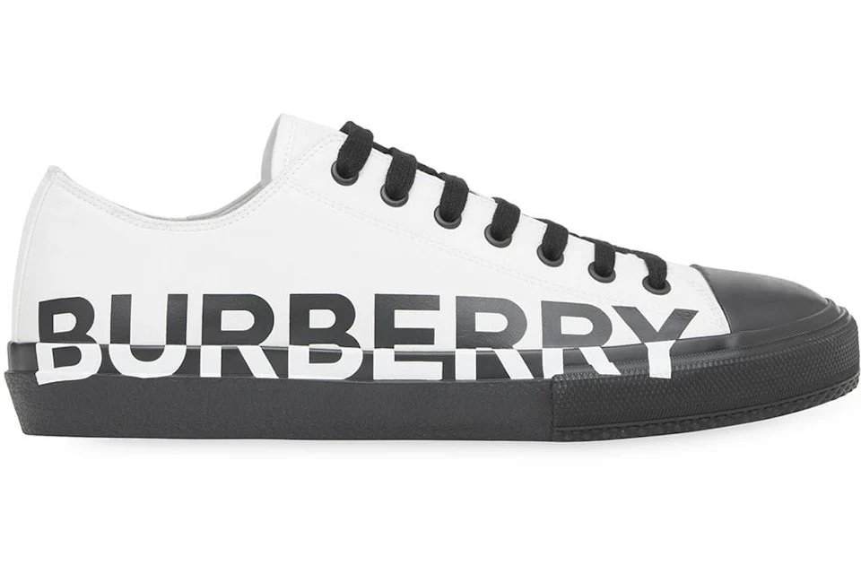 Burberry Logo Print Two-Tone White Black