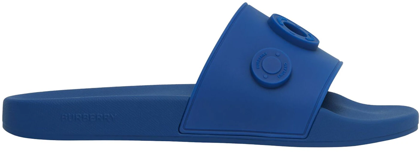 Burberry Logo Slide Blue Men's - 8049674 - US