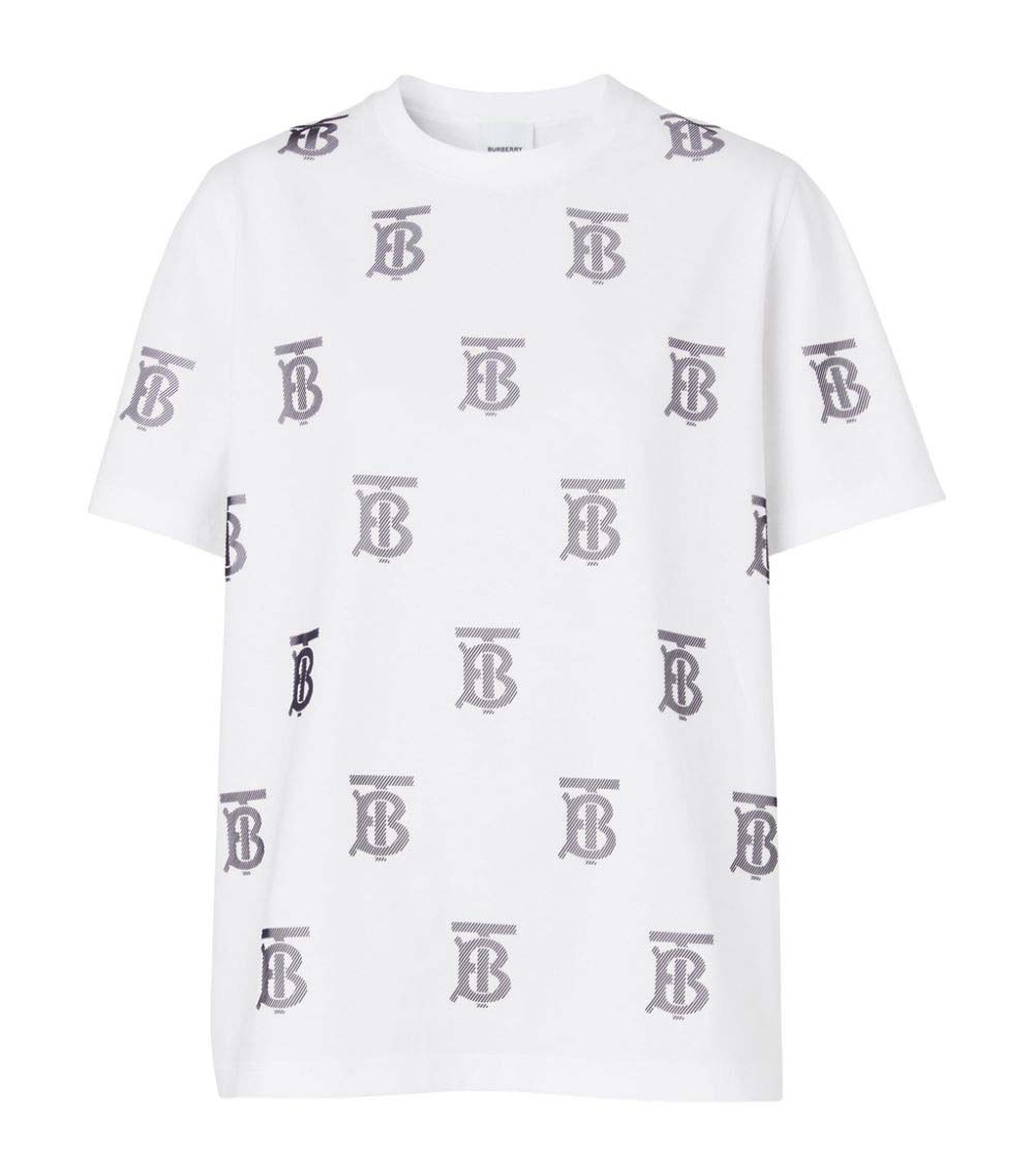 Burberry TB logo-embroidered round-neck T-shirt - Farfetch