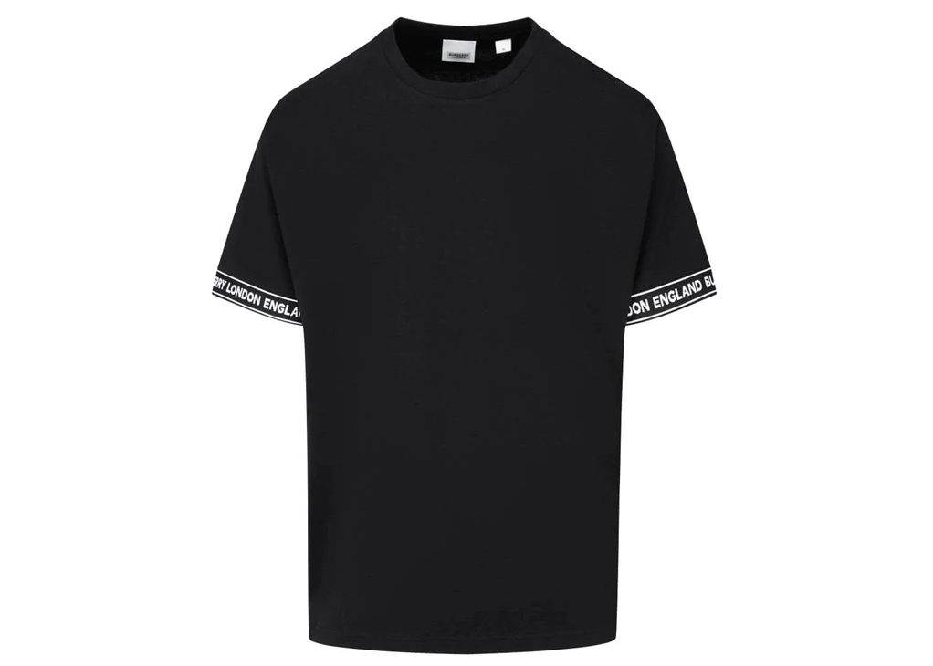 Burberry Logo Tape T-Shirt Black - SS22 Men's - US