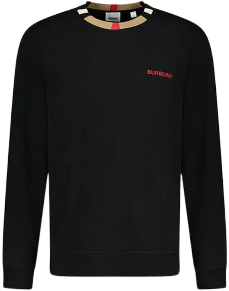 Burberry Long Sleeve Icon T-shirt Black Men's - US
