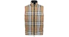 Burberry Lowick Reversible Check Down Vest Black/Archive Beige