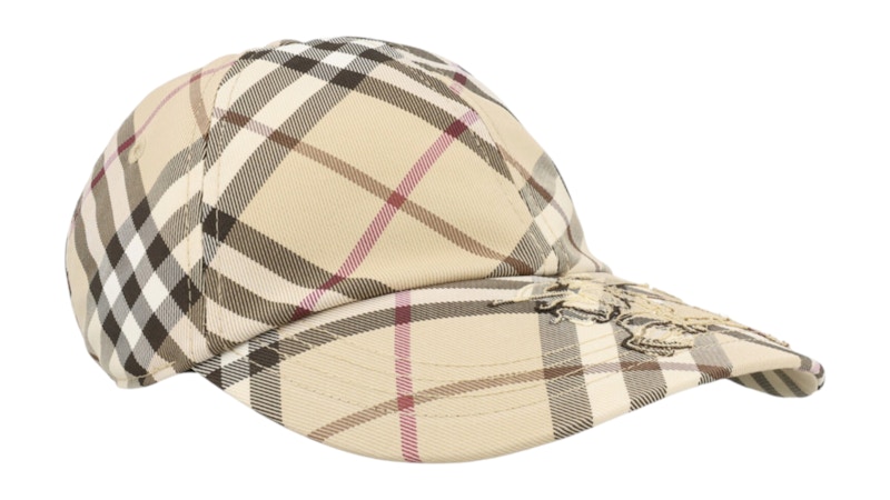 Burberry MH ESS Check Baseball Hat Alabaster Multi
