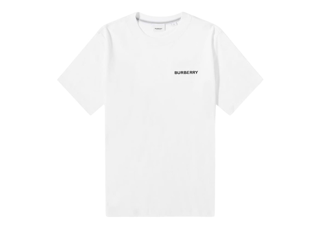 Pre-owned Burberry Mac Logo T-shirt White