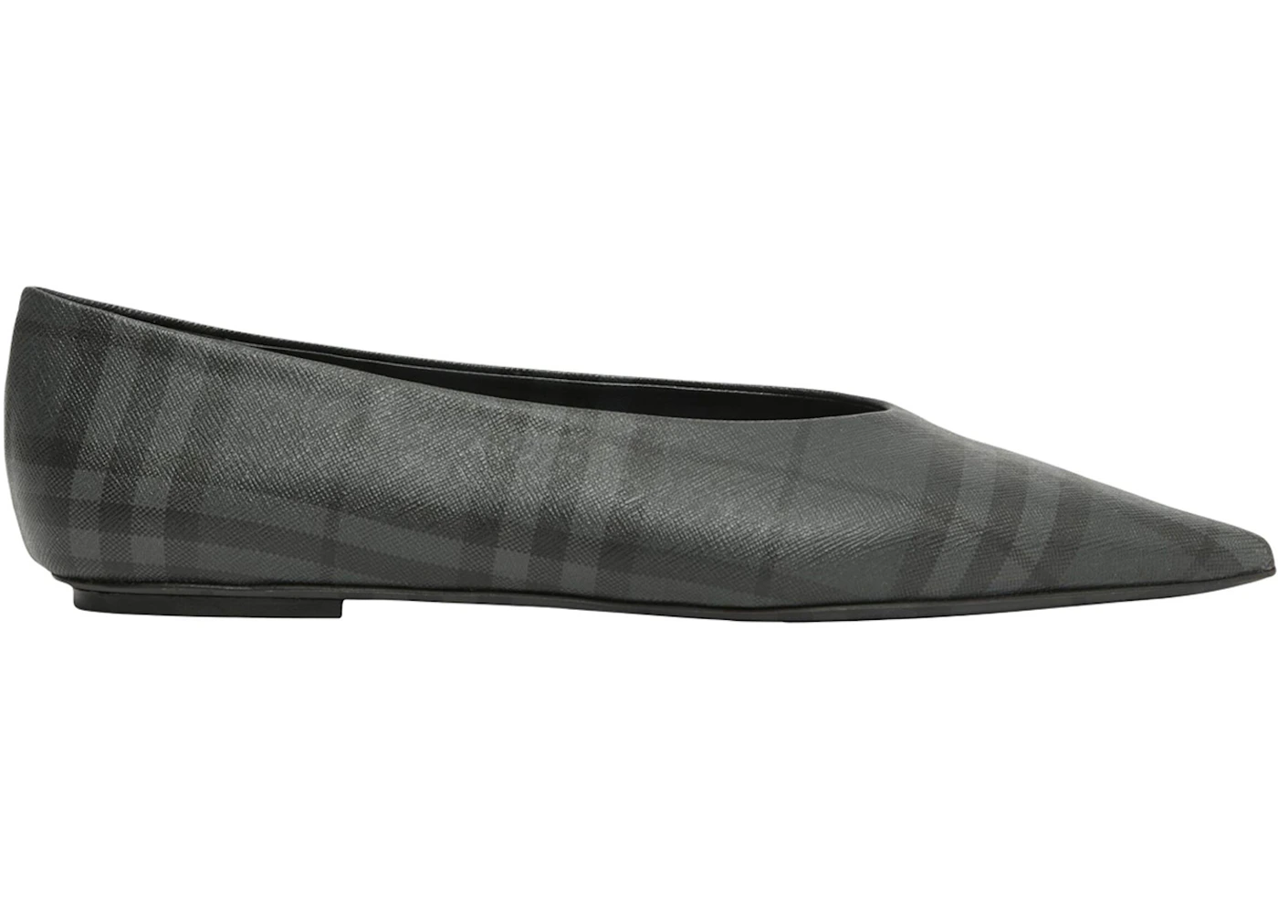 Burberry Madelina Ballet Flat Gray Check (Women's) 8049881 US