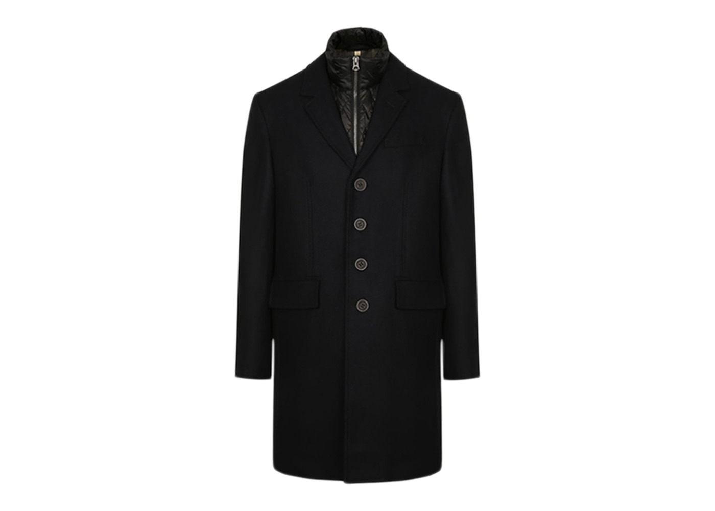 Burberry Melton Coat Navy Men's - GB