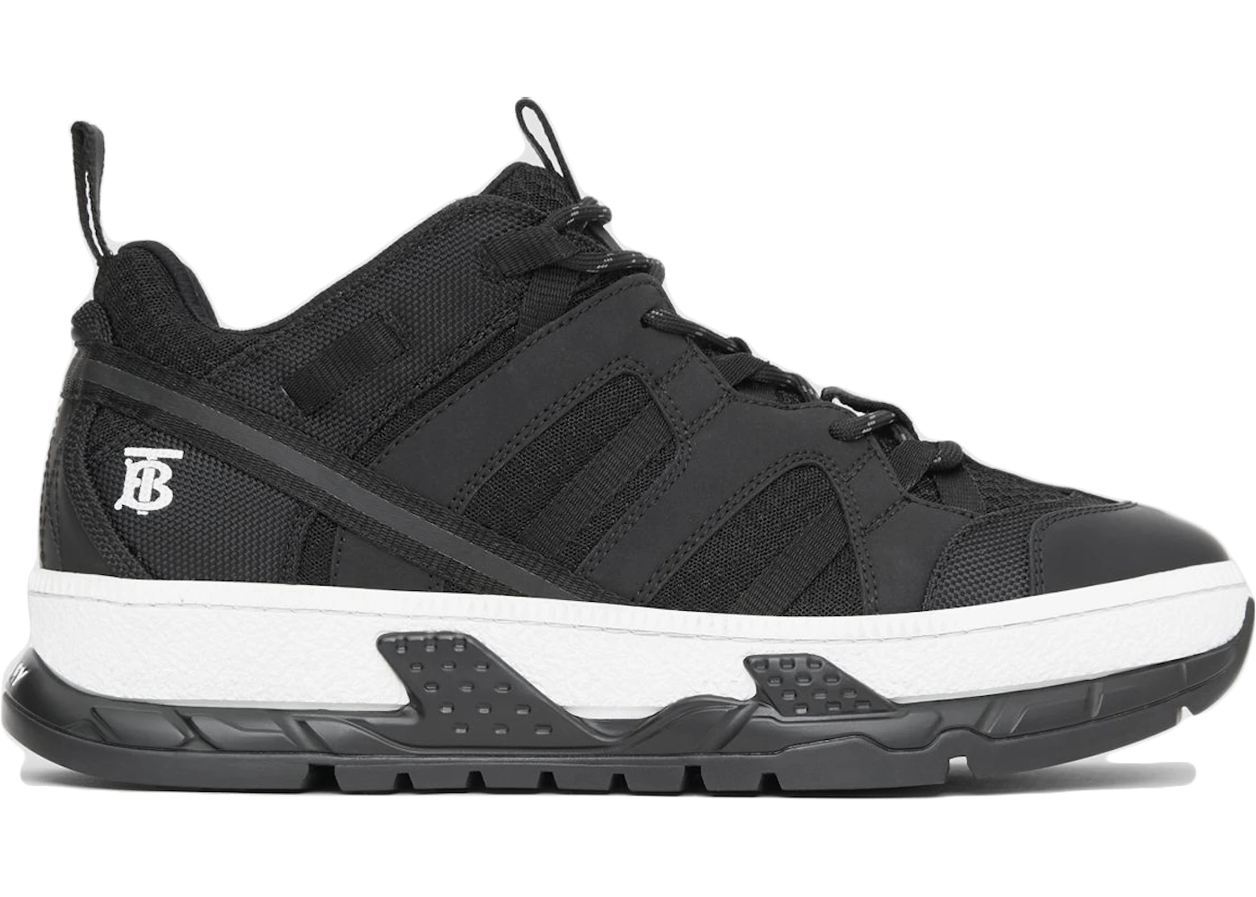 Fusion Footwear: Mesh and Nubuck Union Sneakers by Burberry