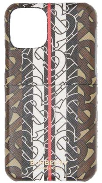 Burberry Monogram Print E-Canvas Card and Phone Case with Strap Bridle  Brown in Canvas with Gold-tone - US