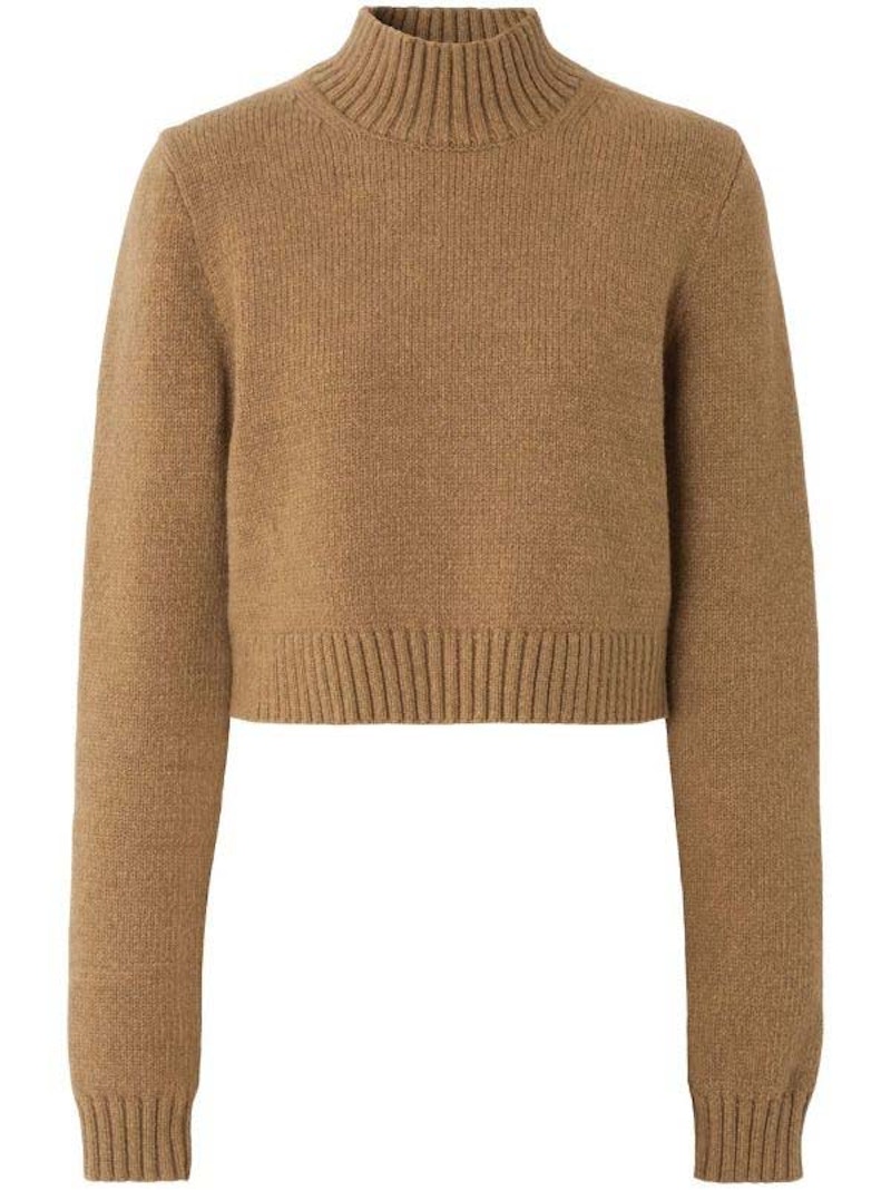 Burberry Monogram Maglione corto cammello
