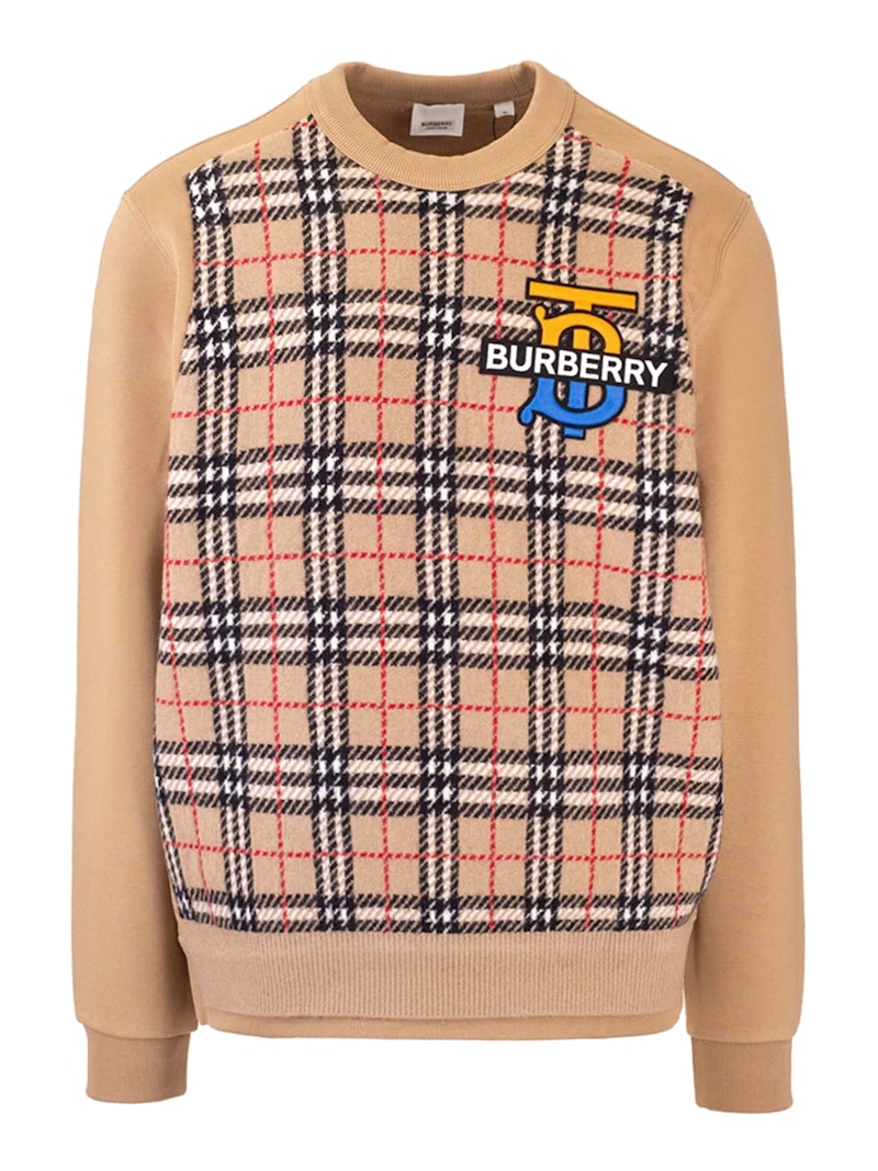 Burberry 2024 check sweatshirt