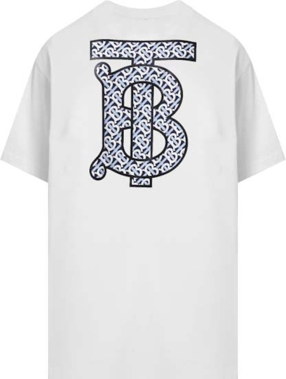 Pre-owned Burberry Monogram Motif Cotton Oversized T-shirt White