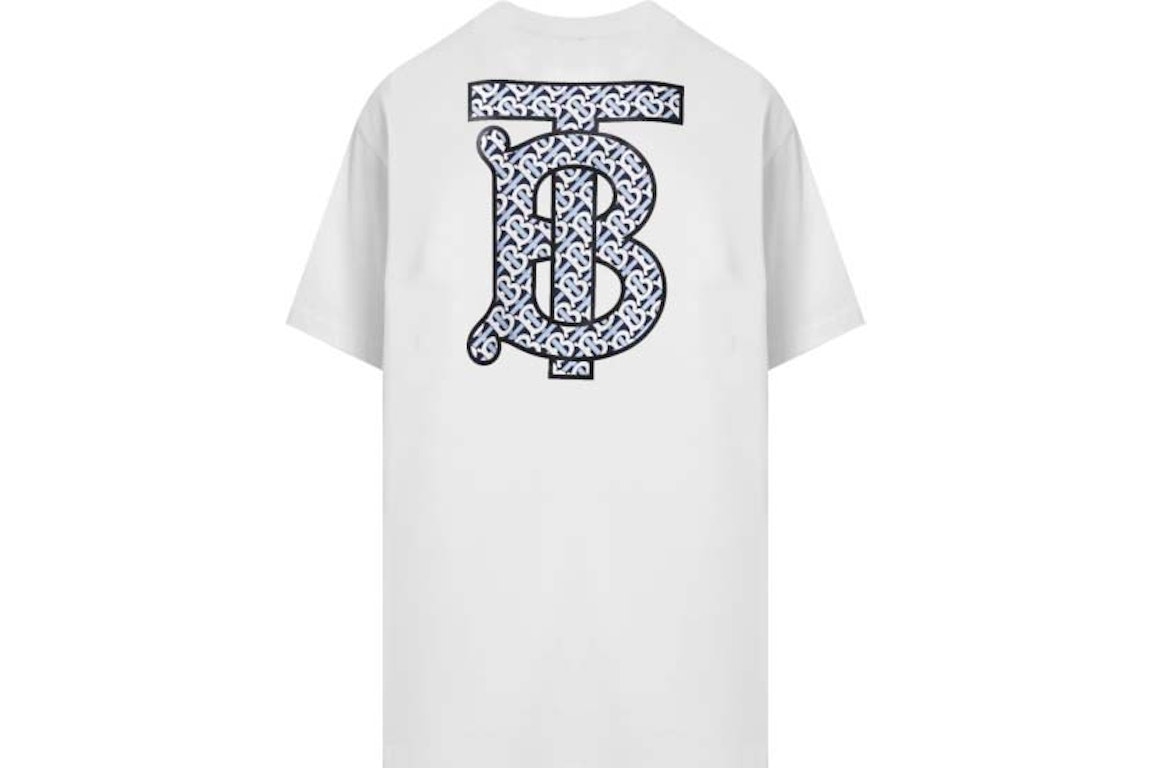 Pre-owned Burberry Monogram Motif Cotton Oversized T-shirt White