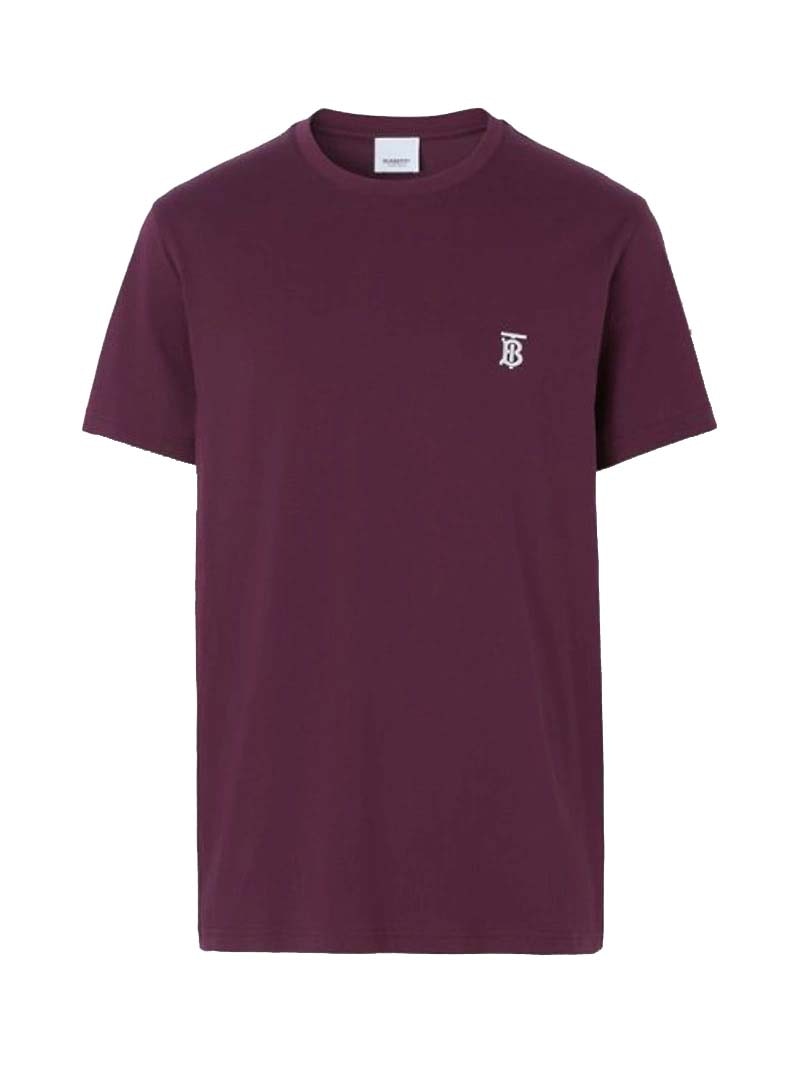 Burberry Monogram Motif Cotton T-Shirt Deep Maroon Men's - US