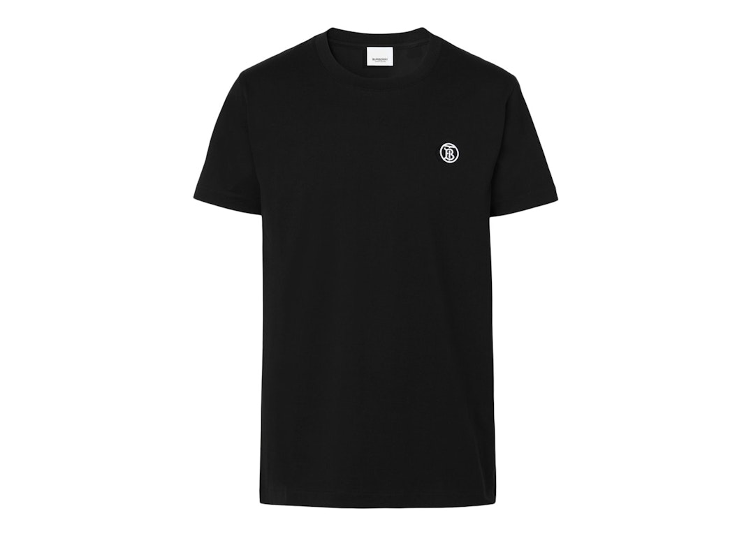 Pre-owned Burberry Monogram Motif Cotton T-shirt Black/white