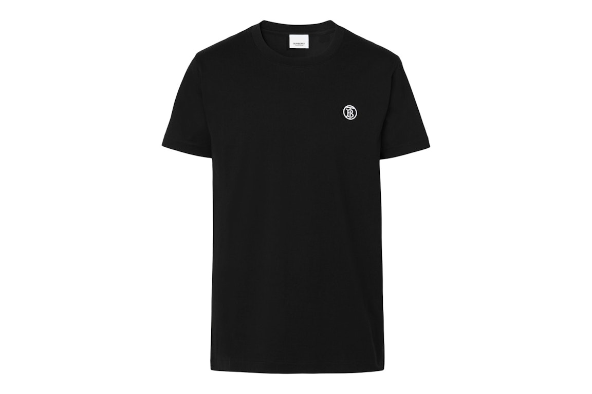 Pre-owned Burberry Monogram Motif Cotton T-shirt Black/white