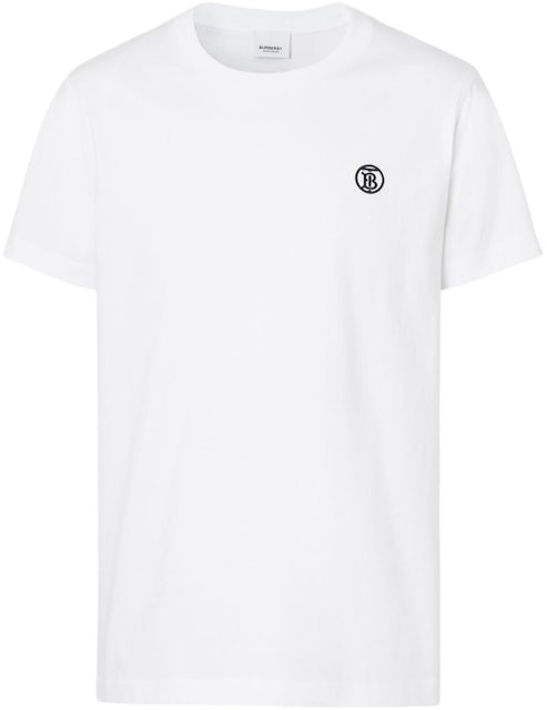 Burberry Monogram Motif Cotton Oversized T-shirt in White for Men