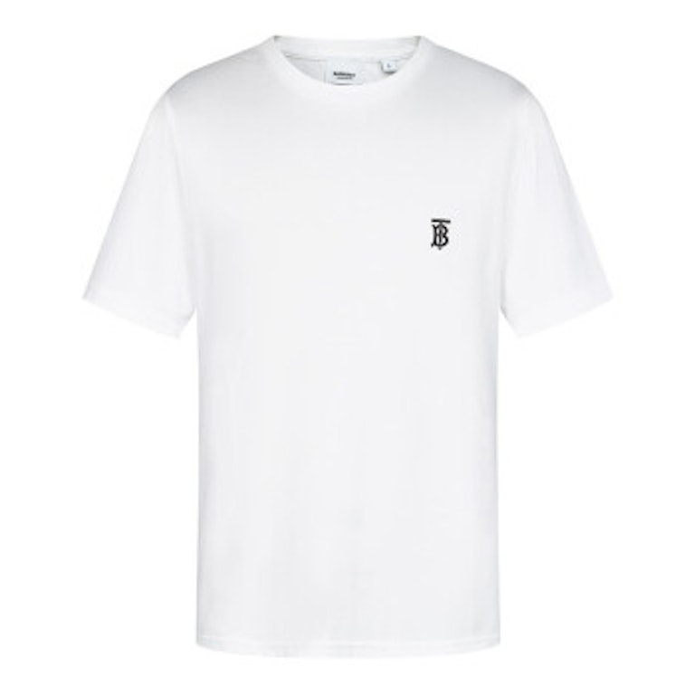 Pre-owned Burberry Monogram Motif Logo T-shirt White